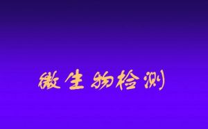 微生物檢測(cè)